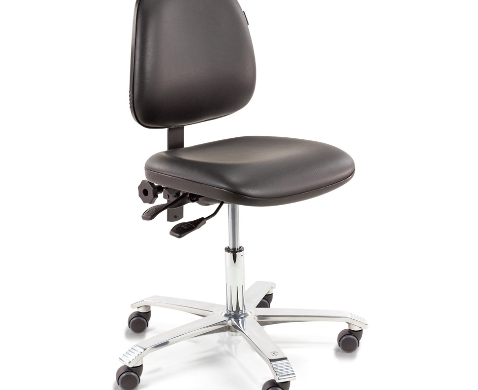 Ergo 2300 Leatherette Black Without Armrests (1)