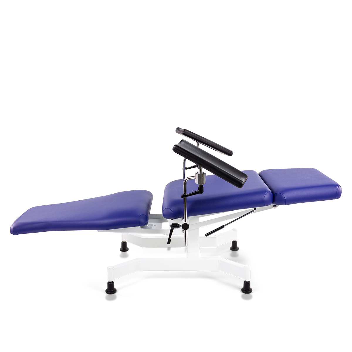 Phlebotomy Chair Vena Vario Stamskin Dark Blue 2 Armr M PU Position (11)